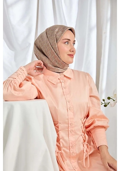 Silk Home %100 Twill İpek Eşarp S540 Kiremit