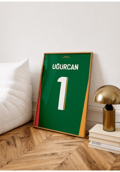 Uğurcan 1 Poster Tablo Ahşap Çerçeveli