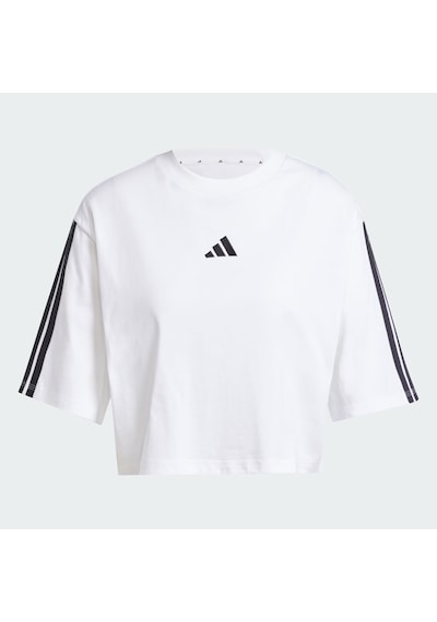 Adidas Essentials 3-stripes Cotton Loose Kadın T-shirt Jd4999 Beyaz