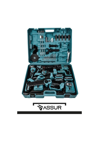Assur 21V Darbeli Kömürsüz 6'lı Set S.s. Sökme - testere - makas - matkap Vidalama - kırıcı Delici Hilti - taşlama - 2767
