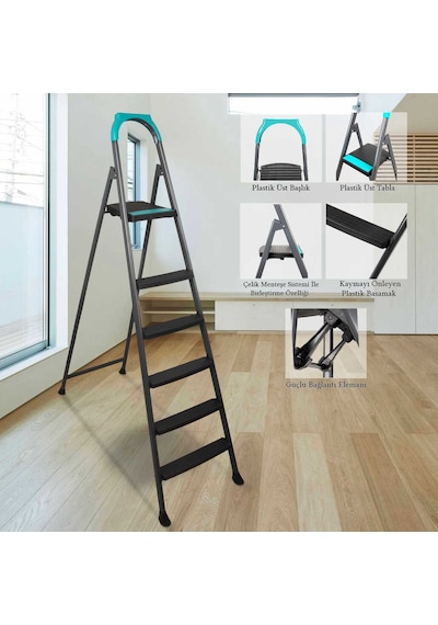 Doğrular Riser 5+1 Plastik Basamaklı Merdiven 51305
