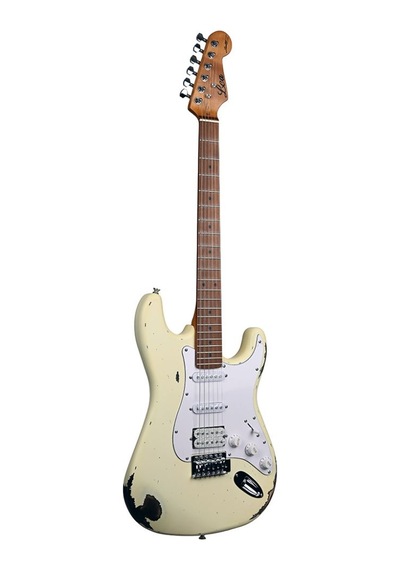 Lea Rlc-100 Ow Limited Edition Heavy Relic Elektro Gitar Olympic White