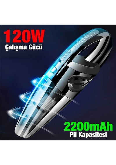Enraco R-6053 Kablosuz Güçlü El Araç-ev Süpürgesi Kuru Islak