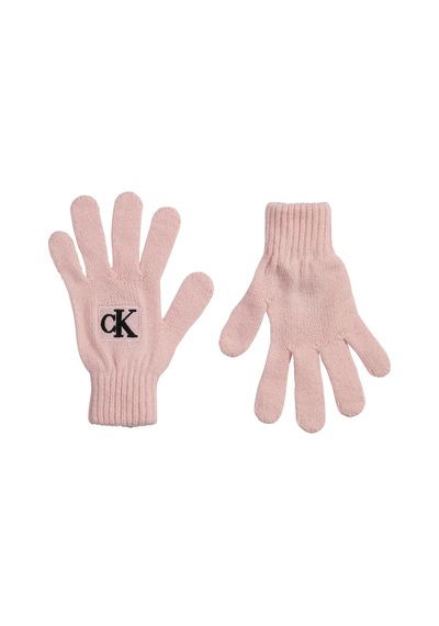 Calvin Klein Monogram Rıb Gloves Erkek Pembe Eldiven