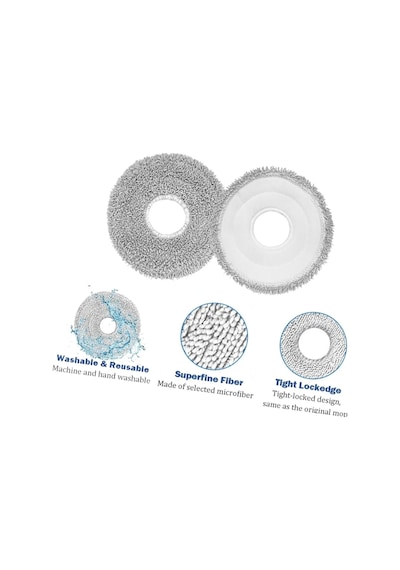 Roborock Uyumlu Qrevo Tüm Modeller Mop Paspas 2 Adet
