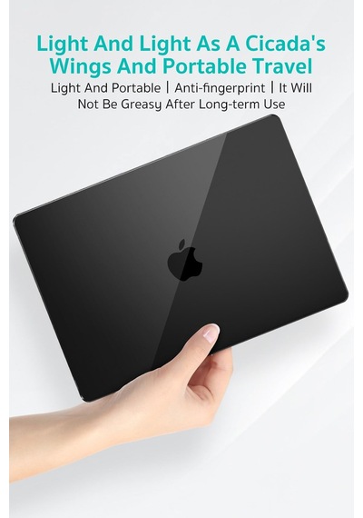 MacBook Air 13.6 İnç M2/m3 Uyumlu Ultra İnce Kristal Şeffaf Sert Kılıf A2681/a3113