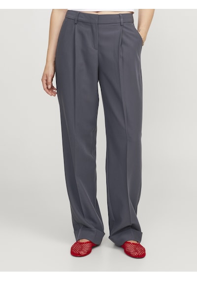 Jack & Jones Kadın Pile Detayli Kumas Pantolon - Mary - 12236944 Asphalt Füme