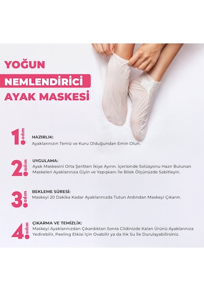 Dermokil Yoğun Nemlendirici Ayak Maskesi 30 Ml X 3 Adet