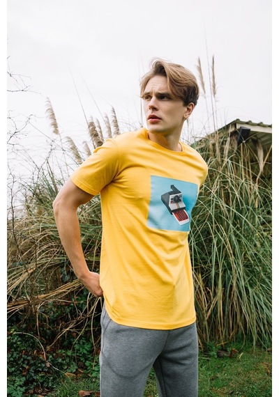 John Frank Erkek Cool T-shırt Siyah