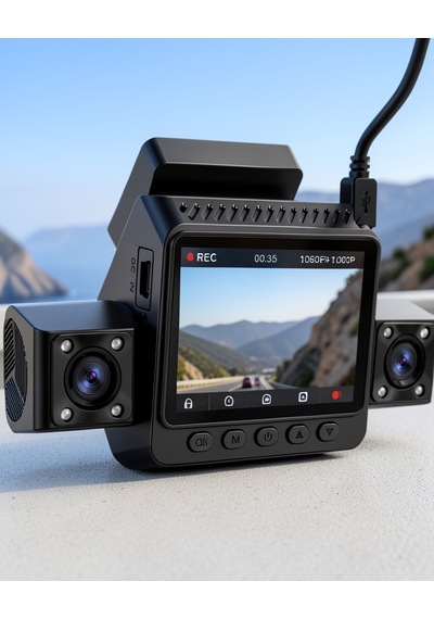 4 Kanallı Araç Kamerası Full Hd Geniş Açılı Kayıt Sistemi