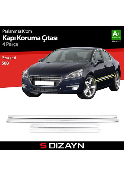 S-Dizayn Peugeot 508 Kapı Koruma Çıtası Krom 2011-2017