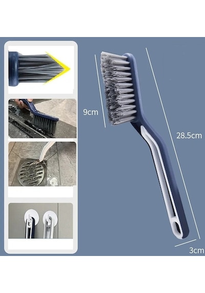 Cımbızlı Fırça Çok Amaçlı Kademeli Kesim Uçlu Banyo Klozet Kenarı Pencere Temizleme Aparatı