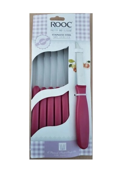Jenerik Prety 6'lı Meyve Bıçak Seti Royaleks-myv-06 Çok Renkli
