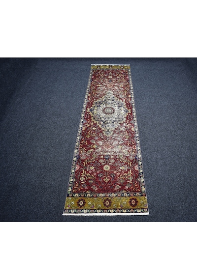 Zehra Abla Halı Vintage El Dokuma Ender Kayseri Yün Yolluk Halısı 7373 Çok Renkli