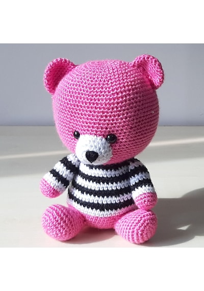 Amigurumi Örgü Oyuncak Ayı Pembe