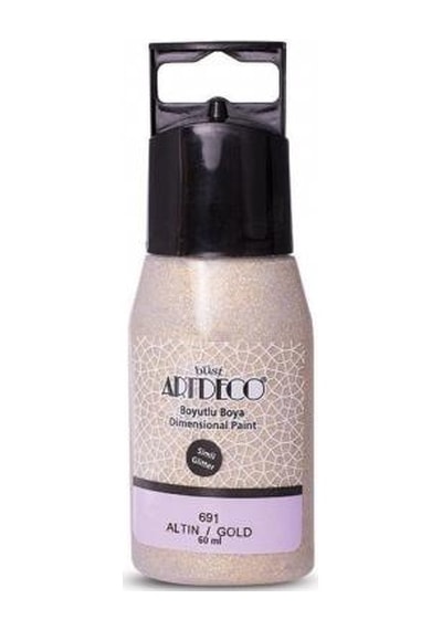 Artdeco Y-041C-691 Simli Boyutlu Boya 60 ML Altın N11.410