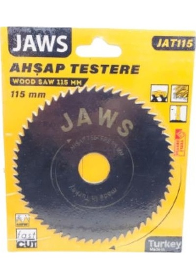 Jaws JAT115 Ahşap Testere Ağaç Kesme Diski 115Mm 60 Diş