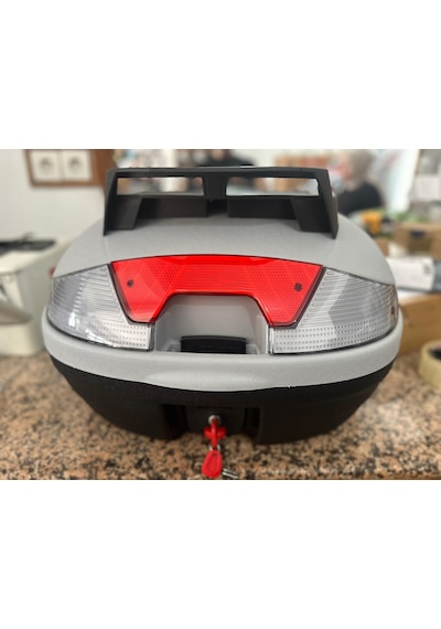 Arwiç 46 Litre Nardo Gri Motosiklet Arka Çantası Yeni Üretim