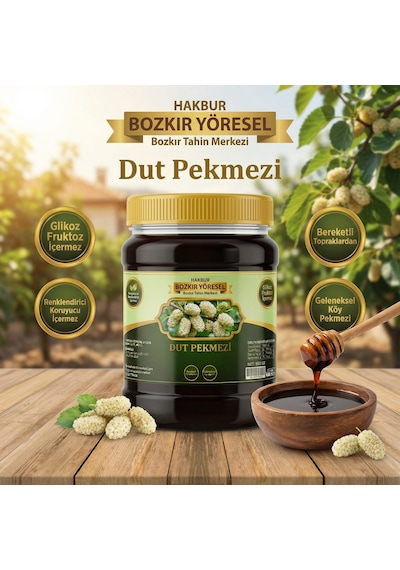 Bozkır Tahin Merkezi Dogal & Katkısız Köy Dut Pekmezi 1 KG