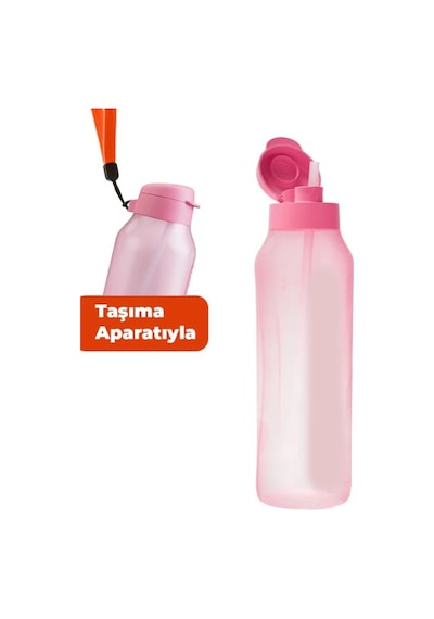 Aquavibe Şişe 1.2l Şeker Pembe Pipetli Şeker Pembe