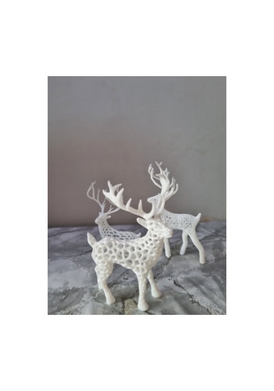 3 Lu Geyik Ailesi 10 Cm