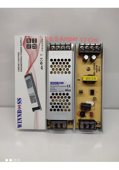 12v-16.5a-200w-ıp20 Ultra Slim Trafo