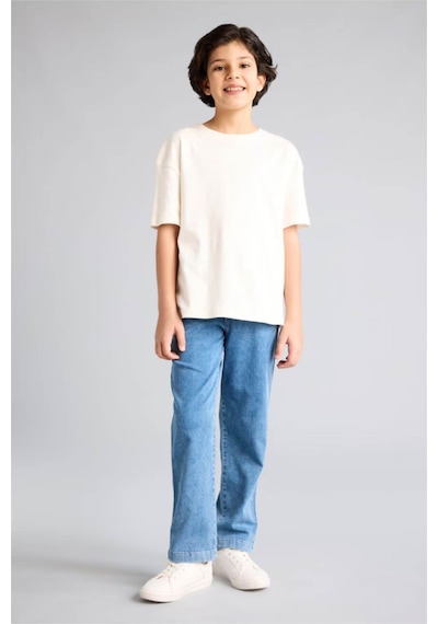 Defacto Regular Fıt Düz Paça Jean Pantolon Erkek Çocuk G7594a826spnm39 Mavi-nm39