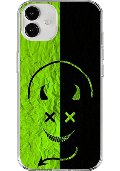 Apple Uyumlu iPhone 12 Şeffaf Kılıf Devil 1 Tasarımlı