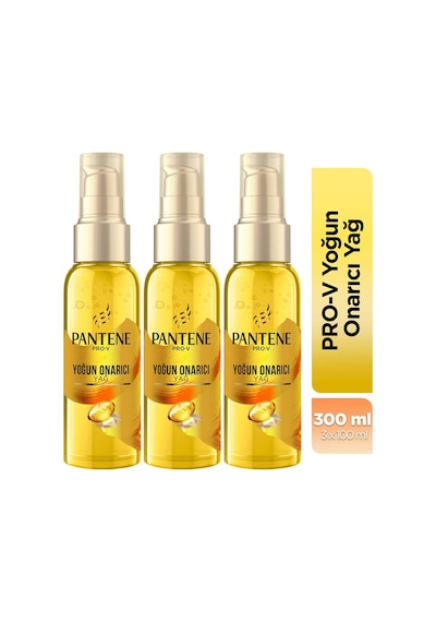Pantene Keratin Özlü Onarıcı E Vitaminli Saç Bakım Yağı 3 x 100 ML