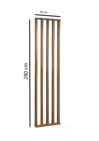 50cm X 280cm Masif Ahşap Çıtalı Paravan Oda Ayırıcı Seperatör Duvar Dekor 50cm X 280cm