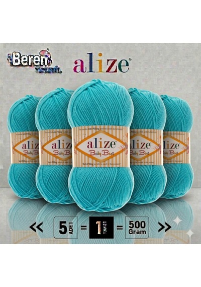 Baby Best - 287 Akumarin - 5'li Paket - 100gr/240m - Bebek İpi - Anti Pilling Tüylenmez İp