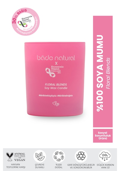 Bade Natural Soya Mumu Floral Blends %100 Doğal Ve Vegan