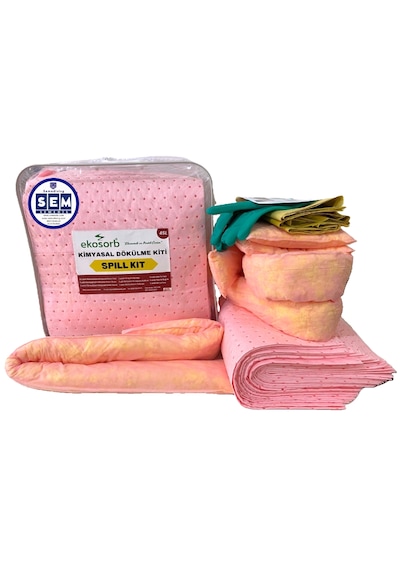 Semedis Kimyasal Dökülme Kiti 45 Litre Pembe