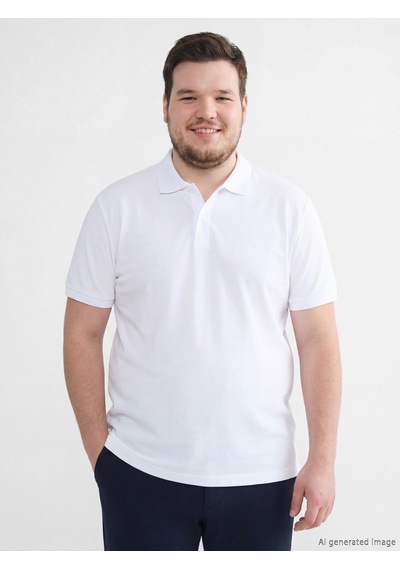 Lcwaıkıkı Classic Beyaz Polo Yaka Pike Erkek Tişört