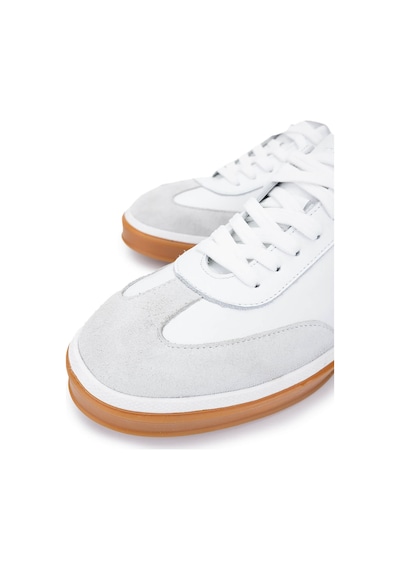 Tamer Tanca Erkek Hakiki Deri Beyaz Sneakers & Spor Ayakkabı 978 300 Erk Ayk Y25 Beyaz Beyaz
