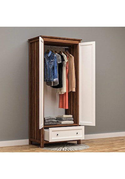Sultan 2 Kapılı Gardrop Mdf Beyaz Sultan 2 Kapılı Gardrop Mdf Beyaz