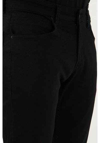 Buratti Pamuklu Regular Fit Normal Bel Boru Paça Jeans Erkek Kot Pantolon 2211C01Parma Siyah