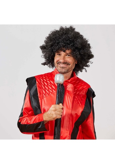 Siyah Renk Kıvırcık Afro Bonus Peruk +0