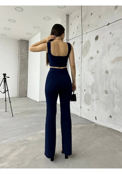 Lacivert Bilyeli İnterlook Alt Üst Takım Çok Renkli Lacivert Bilyeli İnterlook Alt Üst Takım Çok Renkli