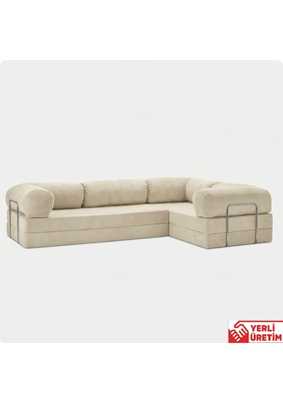 Herev Max 300x200 Kk Köşe Koltuk Takımı / Fitilli Kadife Kumaşlı Şark Köşe Ekru Herev Max 300x200 Kk Köşe Koltuk Takımı / Fitilli Kadife Kumaşlı Şark Köşe Ekru