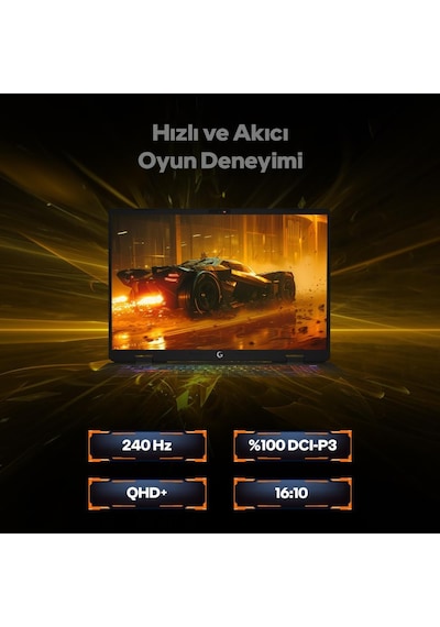 Game Garaj Slayer5 7-5070 -C6 Intel Ultra 7 255hx 32 GB 1 TB SSD RTX5070 16" Free Dos Dizüstü Bilgisayar