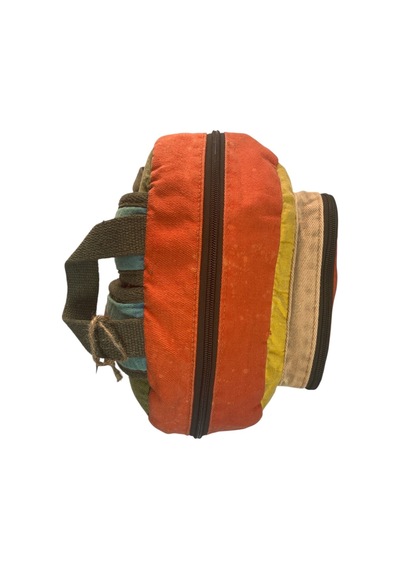 Old Cotton Cargo Kaliteli Tek Bölmeli Vintage Disayn Günlük Sırt Gezi Okul Seyahat Çantası Jannie Bag 27 Cm X 40 Cm Turkuaz