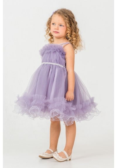 Mnk Baby & Kids Aizona Kız Çocuk Abiye M00782 Lila