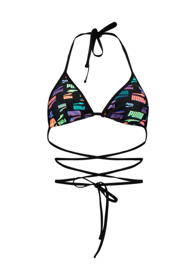 Puma Swım Kadın Wrap Around Üçgen Bikini Üstü 938065 01 Siyah