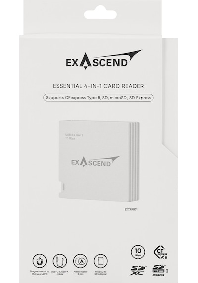 Exascend Essential 4-ın-1 Card Reader Type B, Sd, Micro Sd,sd Express