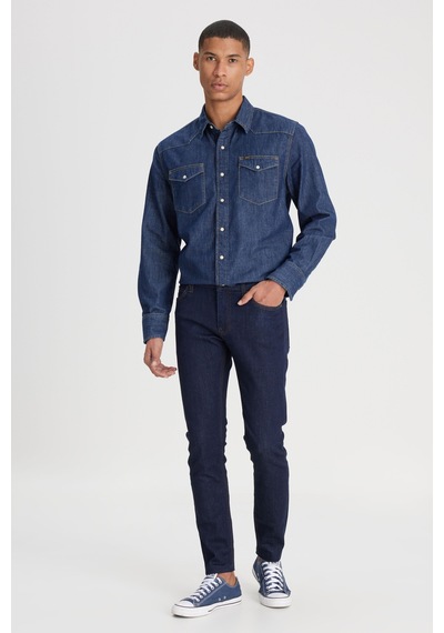Lee Erkek Kot Pantolon L73607 536 Koyu Mavi Koyu Mavi