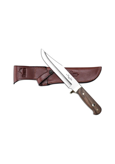 Bora 402 Scb Büyük Bowie Ceviz Saplı Kamp Bıçak Kahverengi