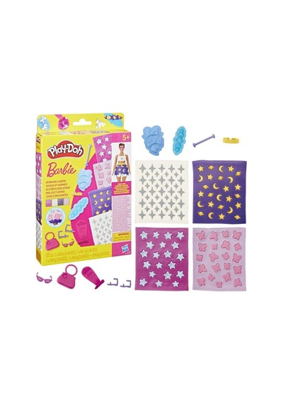 G1355 Play-doh Barbie Designer Desen Paketi Hamur Oyun Seti +3 Yaş Çok  Renkli