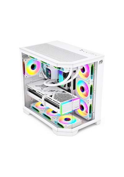 Infinity 7x Argb Fan Kumanda Ve Kontrolcü Atx Boş Bilgisayar Kasası Beyaz