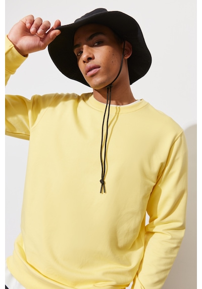 AC&Co / Altınyıldız Classics ERKEK SARI Standart Fit Normal Kesim Bisiklet Yaka Sweatshirt Sarı AC&Co / Altınyıldız Classics ERKEK SARI Standart Fit Normal Kesim Bisiklet Yaka Sweatshirt Sarı